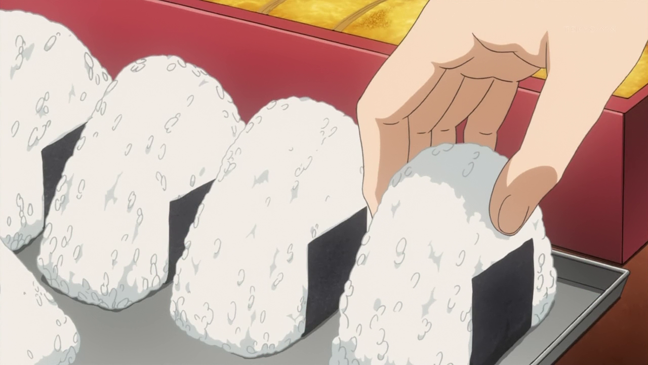 A picture of the onigiri dish